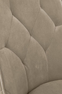 Halmar K365 krzesło beżowy, materiał: tkanina velvet / stal malowana proszkowo Halmar K365 krzesło beżowy, materiał: tkanina velvet / stal malowana proszkowo