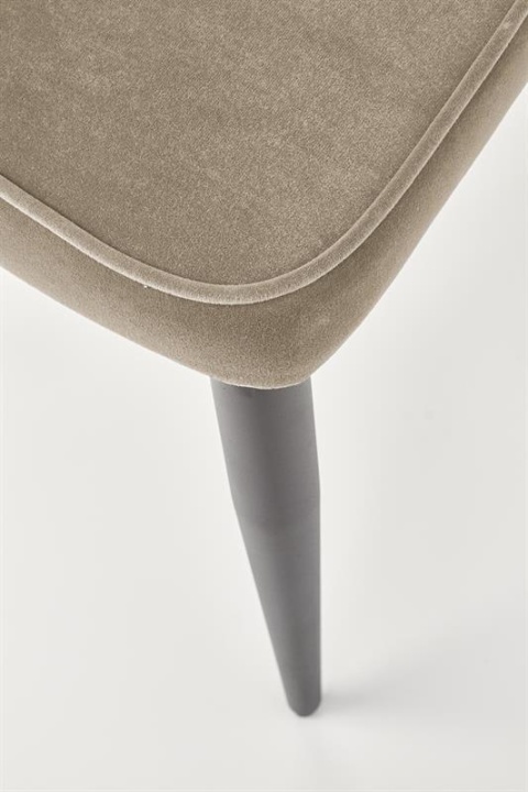 Halmar K365 krzesło beżowy, materiał: tkanina velvet / stal malowana proszkowo Halmar K365 krzesło beżowy, materiał: tkanina velvet / stal malowana proszkowo