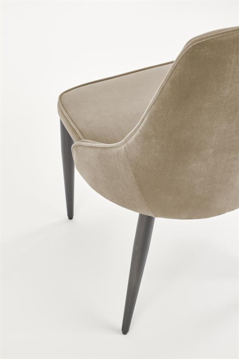 Halmar K365 krzesło beżowy, materiał: tkanina velvet / stal malowana proszkowo Halmar K365 krzesło beżowy, materiał: tkanina velvet / stal malowana proszkowo