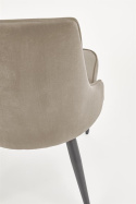Halmar K365 krzesło beżowy, materiał: tkanina velvet / stal malowana proszkowo Halmar K365 krzesło beżowy, materiał: tkanina velvet / stal malowana proszkowo