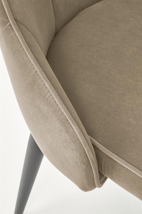 Halmar K365 krzesło beżowy, materiał: tkanina velvet / stal malowana proszkowo Halmar K365 krzesło beżowy, materiał: tkanina velvet / stal malowana proszkowo