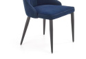 Halmar K365 krzesło granatowy, materiał: tkanina velvet / stal malowana proszkowo Halmar K365 krzesło granatowy, materiał: tkanina velvet / stal malowana proszkowo