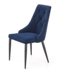 Halmar K365 krzesło granatowy, materiał: tkanina velvet / stal malowana proszkowo Halmar K365 krzesło granatowy, materiał: tkanina velvet / stal malowana proszkowo