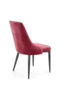 Halmar K365 krzesło bordowy, materiał: tkanina velvet / stal malowana proszkowo Halmar K365 krzesło bordowy, materiał: tkanina velvet / stal malowana proszkowo