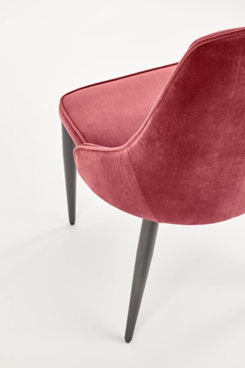 Halmar K365 krzesło bordowy, materiał: tkanina velvet / stal malowana proszkowo Halmar K365 krzesło bordowy, materiał: tkanina velvet / stal malowana proszkowo