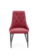 Halmar K365 krzesło bordowy, materiał: tkanina velvet / stal malowana proszkowo Halmar K365 krzesło bordowy, materiał: tkanina velvet / stal malowana proszkowo