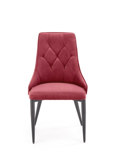 Halmar K365 krzesło bordowy, materiał: tkanina velvet / stal malowana proszkowo Halmar K365 krzesło bordowy, materiał: tkanina velvet / stal malowana proszkowo