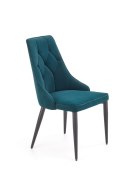 Halmar K365 krzesło c. zielony, materiał: tkanina velvet / stal malowana proszkowo Halmar K365 krzesło c. zielony, materiał: tkanina velvet / stal malowana proszkowo