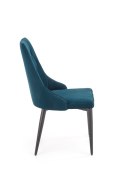 Halmar K365 krzesło c. zielony, materiał: tkanina velvet / stal malowana proszkowo Halmar K365 krzesło c. zielony, materiał: tkanina velvet / stal malowana proszkowo