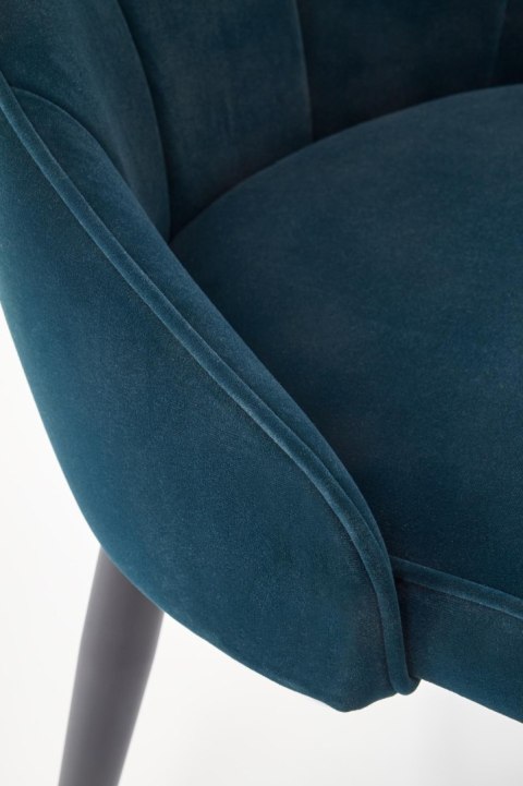 Halmar K365 krzesło c. zielony, materiał: tkanina velvet / stal malowana proszkowo Halmar K365 krzesło c. zielony, materiał: tkanina velvet / stal malowana proszkowo