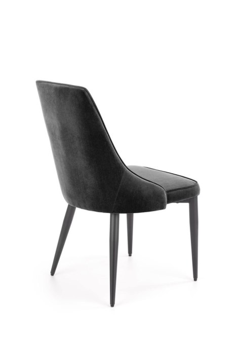 Halmar K365 krzesło czarny, materiał: tkanina velvet / stal malowana proszkowo Halmar K365 krzesło czarny, materiał: tkanina velvet / stal malowana proszkowo
