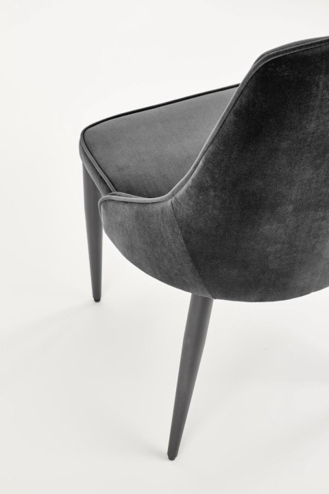 Halmar K365 krzesło czarny, materiał: tkanina velvet / stal malowana proszkowo Halmar K365 krzesło czarny, materiał: tkanina velvet / stal malowana proszkowo