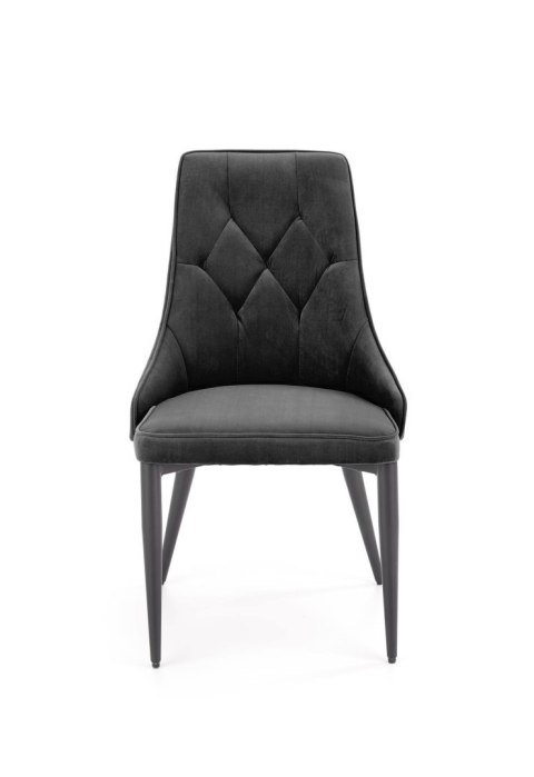 Halmar K365 krzesło czarny, materiał: tkanina velvet / stal malowana proszkowo Halmar K365 krzesło czarny, materiał: tkanina velvet / stal malowana proszkowo