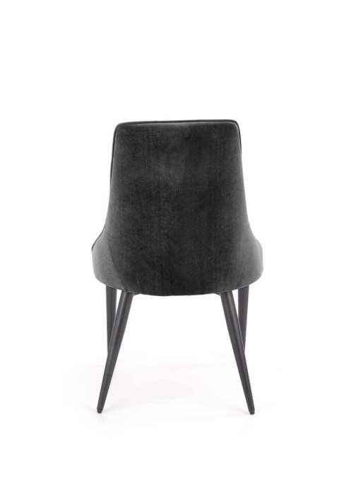 Halmar K365 krzesło czarny, materiał: tkanina velvet / stal malowana proszkowo Halmar K365 krzesło czarny, materiał: tkanina velvet / stal malowana proszkowo