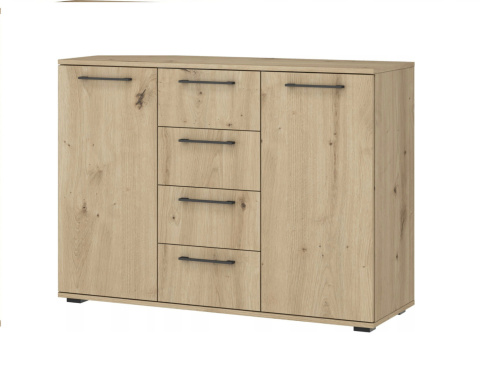 KOMODA SZEROKA FLEX system szaf modułowych - KOMODA KM-2 DĄB ARTISAN DRZWI SZUFLADY HALMAR PŁYTA LAMIMOWANA KOMODA SZEROKA FLEX system szaf modułowych - KOMODA KM-2 DĄB ARTISAN DRZWI SZUFLADY HALMAR PŁYTA LAMIMOWANA