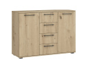 KOMODA SZEROKA FLEX system szaf modułowych - KOMODA KM-2 DĄB ARTISAN DRZWI SZUFLADY HALMAR PŁYTA LAMIMOWANA KOMODA SZEROKA FLEX system szaf modułowych - KOMODA KM-2 DĄB ARTISAN DRZWI SZUFLADY HALMAR PŁYTA LAMIMOWANA