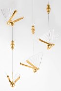 King Home Lampa wisząca BUTTERFLY DISC 5 złota King Home Lampa wisząca BUTTERFLY DISC 5 złota