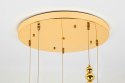 King Home Lampa wisząca BUTTERFLY DISC 5 złota King Home Lampa wisząca BUTTERFLY DISC 5 złota