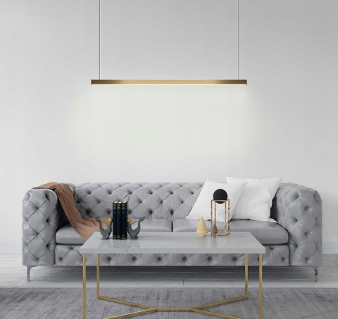 LAMPA WISZĄCA LED LINUS 100 ZŁOTA METAL ALUMINIUM King Home LAMPA WISZĄCA LED LINUS 100 ZŁOTA METAL ALUMINIUM King Home