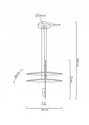 LAMPA wisząca LED PARROT 68 ZŁOTA metal dekoracyjna oprawa, w której klosze służą do rozpraszania padającego światła MOOSEE LAMPA wisząca LED PARROT 68 ZŁOTA metal dekoracyjna oprawa, w której klosze służą do rozpraszania padającego światła MOOSEE