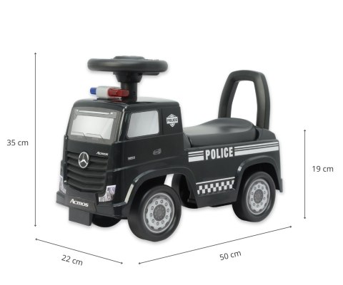 Milly Mally Milly Mally Pojazd Mercedes-Benz Actros Police Black Milly Mally Milly Mally Pojazd Mercedes-Benz Actros Police Black