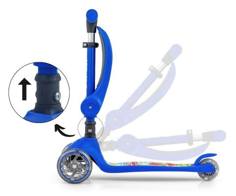 Milly Mally Milly Mally Scooter Fuzzy Blue Milly Mally Milly Mally Scooter Fuzzy Blue