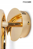 LAMPA ŚCIENNA KINKIET LED HELIOS Moosee MOOSEE ZŁOTY połysk aluminium dekoracyjne kryształy KSZTAŁT KOŁATKI LAMPA ŚCIENNA KINKIET LED HELIOS Moosee MOOSEE ZŁOTY połysk aluminium dekoracyjne kryształy KSZTAŁT KOŁATKI