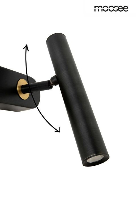 Moosee MOOSEE lampa ścienna BOY TUBE R czarna Moosee MOOSEE lampa ścienna BOY TUBE R czarna