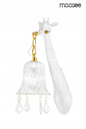 LAMPA ścienna KINKIET GIRAFFE E27 BIAŁA ŻYWICA STAL ZŁOTA SZKŁO PRZEZROCZYSTE Moosee MOOSEE LAMPA ścienna KINKIET GIRAFFE E27 BIAŁA ŻYWICA STAL ZŁOTA SZKŁO PRZEZROCZYSTE Moosee MOOSEE