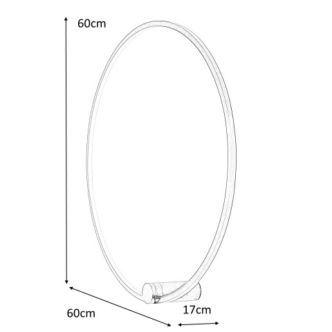 LAMPA ścienna KINKIET LED HOOP 60 CZARNY METAL AKRYL Moosee MOOSEE LAMPA ścienna KINKIET LED HOOP 60 CZARNY METAL AKRYL Moosee MOOSEE