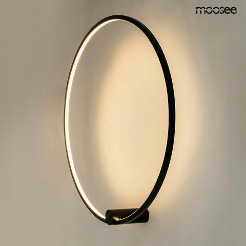 LAMPA ścienna KINKIET LED HOOP 80 CZARNY METAL AKRYL Moosee MOOSEE LAMPA ścienna KINKIET LED HOOP 80 CZARNY METAL AKRYL Moosee MOOSEE