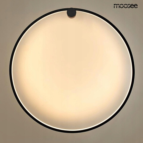LAMPA ścienna KINKIET LED HOOP 80 CZARNY METAL AKRYL Moosee MOOSEE LAMPA ścienna KINKIET LED HOOP 80 CZARNY METAL AKRYL Moosee MOOSEE