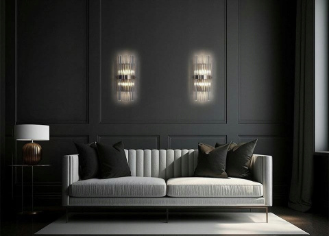 LAMPA ścienna KINKIET MILAGRO CHROM METAL KLOSZE KRYSZTAŁOWE BEZBARWNE G9 Moosee MOOSEE LAMPA ścienna KINKIET MILAGRO CHROM METAL KLOSZE KRYSZTAŁOWE BEZBARWNE G9 Moosee MOOSEE