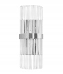 LAMPA ścienna KINKIET MILAGRO CHROM METAL KLOSZE KRYSZTAŁOWE BEZBARWNE G9 Moosee MOOSEE
