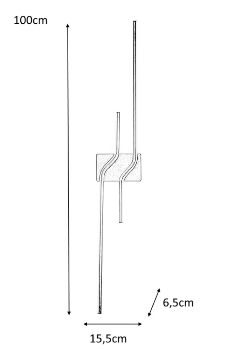 LAMPA ścienna KINKIET LED ROCHE 100 CZARNY STAL SZKŁO AKRYL Moosee MOOSEE LAMPA ścienna KINKIET LED ROCHE 100 CZARNY STAL SZKŁO AKRYL Moosee MOOSEE
