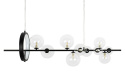 LAMPA WISZĄCA ALURE LINE 120 LED + 10xG9 Moosee MOOSEE CZARNA METAL KLOSZE PRZEZROCZYSTE LAMPA WISZĄCA ALURE LINE 120 LED + 10xG9 Moosee MOOSEE CZARNA METAL KLOSZE PRZEZROCZYSTE
