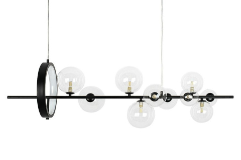 LAMPA WISZĄCA ALURE LINE 120 LED + 10xG9 Moosee MOOSEE CZARNA METAL KLOSZE PRZEZROCZYSTE LAMPA WISZĄCA ALURE LINE 120 LED + 10xG9 Moosee MOOSEE CZARNA METAL KLOSZE PRZEZROCZYSTE