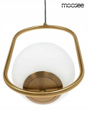 LAMPA WISZĄCA AURELIA 40 ZŁOTA E14 Moosee MOOSEE METAL KLOSZ - KULA SZKŁO BIAŁE LAMPA WISZĄCA AURELIA 40 ZŁOTA E14 Moosee MOOSEE METAL KLOSZ - KULA SZKŁO BIAŁE