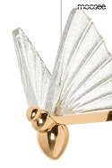 LAMPA WISZĄCA LED BUTTERFLY M Moosee MOOSEE ZŁOTA ALUMINIUM skrzydła szkło kryształowe - MOTYL LAMPA WISZĄCA LED BUTTERFLY M Moosee MOOSEE ZŁOTA ALUMINIUM skrzydła szkło kryształowe - MOTYL