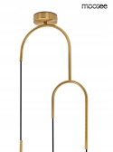 LAMPA WISZĄCA LIFT Moosee MOOSEE ZŁOTA metal klosz szklany MLECZNY kształt kuli 1xE27 LAMPA WISZĄCA LIFT Moosee MOOSEE ZŁOTA metal klosz szklany MLECZNY kształt kuli 1xE27