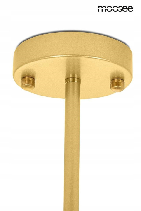 LAMPA WISZĄCA NERI Moosee MOOSEE ZŁOTA metalowa klosze SZKŁO MLECZNE w kształcie kuli 6xG9 LAMPA WISZĄCA NERI Moosee MOOSEE ZŁOTA metalowa klosze SZKŁO MLECZNE w kształcie kuli 6xG9