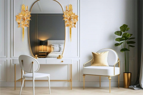 LAMPA WISZĄCA PARADISO Moosee MOOSEE ZŁOTA STAL KRYSZTAŁY 4xG9 LAMPA WISZĄCA PARADISO Moosee MOOSEE ZŁOTA STAL KRYSZTAŁY 4xG9