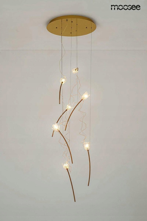 LAMPA WISZĄCA TULIPPE 7 DISC ZŁOTA stal 7xG4 Moosee MOOSEE KLOSZE AKRYL PRZEZROCZYSTY DO SALONU JADALNI LOKALU LAMPA WISZĄCA TULIPPE 7 DISC ZŁOTA stal 7xG4 Moosee MOOSEE KLOSZE AKRYL PRZEZROCZYSTY DO SALONU JADALNI LOKALU