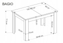 STÓŁ ROZKŁADANY PROSTOKĄTNY BAGIO HALMAR 120-160/80 cm DĄB ARTISAN / CZARNY PŁYTA MEBLOWA LAMINOWANA STÓŁ ROZKŁADANY PROSTOKĄTNY BAGIO HALMAR 120-160/80 cm DĄB ARTISAN / CZARNY PŁYTA MEBLOWA LAMINOWANA