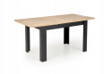 STÓŁ ROZKŁADANY PROSTOKĄTNY BAGIO HALMAR 120-160/80 cm DĄB ARTISAN / CZARNY PŁYTA MEBLOWA LAMINOWANA STÓŁ ROZKŁADANY PROSTOKĄTNY BAGIO HALMAR 120-160/80 cm DĄB ARTISAN / CZARNY PŁYTA MEBLOWA LAMINOWANA