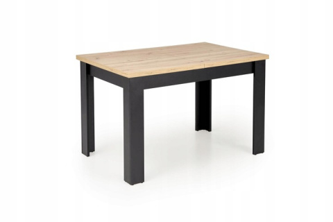 STÓŁ ROZKŁADANY PROSTOKĄTNY BAGIO HALMAR 120-160/80 cm DĄB ARTISAN / CZARNY PŁYTA MEBLOWA LAMINOWANA STÓŁ ROZKŁADANY PROSTOKĄTNY BAGIO HALMAR 120-160/80 cm DĄB ARTISAN / CZARNY PŁYTA MEBLOWA LAMINOWANA