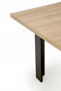 STÓŁ ROZKŁADANY PROSTOKĄTNY BAGIO HALMAR 120-160/80 cm DĄB ARTISAN / CZARNY PŁYTA MEBLOWA LAMINOWANA STÓŁ ROZKŁADANY PROSTOKĄTNY BAGIO HALMAR 120-160/80 cm DĄB ARTISAN / CZARNY PŁYTA MEBLOWA LAMINOWANA