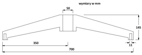 Uniwersalna podstawa do krzesła lub fotela średnica 700 mm (G310) Uniwersalna podstawa do krzesła lub fotela średnica 700 mm (G310)