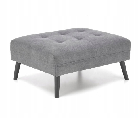 SOFA KANAPA ROZKŁADANA Z PODNÓŻKIEM CORNELIUS HALMAR z funkcją narożnika POPIELATA TKANINA LITE DREWNO SOFA KANAPA ROZKŁADANA Z PODNÓŻKIEM CORNELIUS HALMAR z funkcją narożnika POPIELATA TKANINA LITE DREWNO