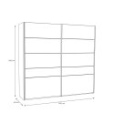 Forte BADERNA BDNS92511-M635 Szafa ubraniowa Forte BADERNA BDNS92511-M635 Szafa ubraniowa